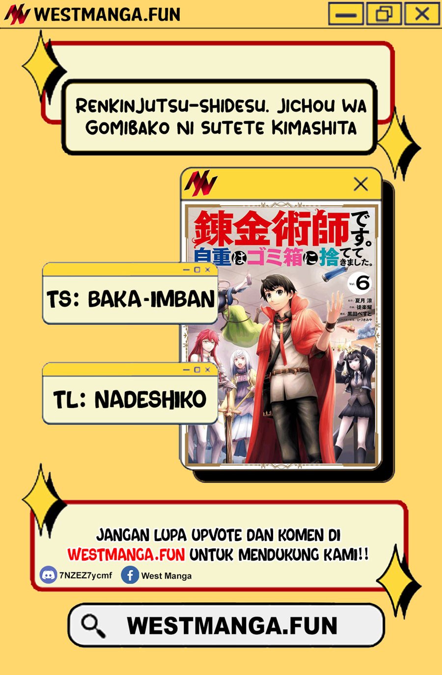 Renkinjutsu-shidesu. Jichou Wa Gomibako Ni Sutete